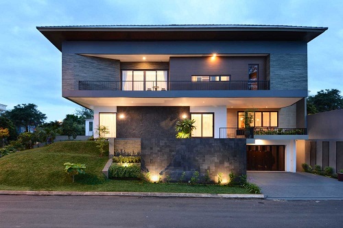 5 Desain Rumah  Minimalis Bergaya Geometris  Besi Permata
